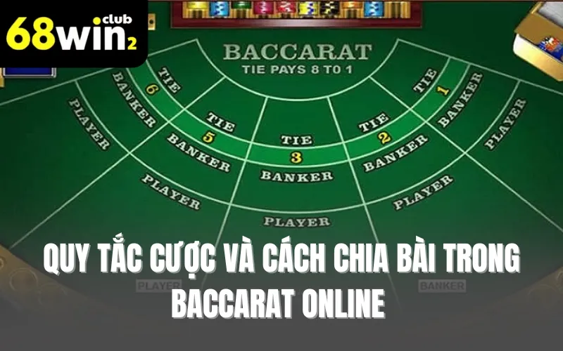 Quy tắc cược và cách chia bài trong baccarat online 